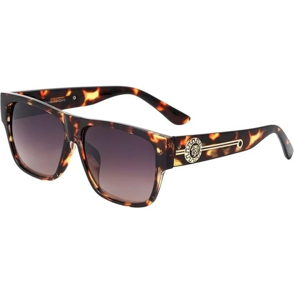 Men Sunglasses Kleo Style Sleek Stylish Bold Flat Top Tortoise Classic Male 2026